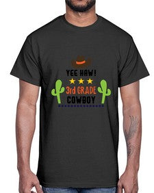 yee haa cowboy rd grade 1258#- western- Cotton Tee