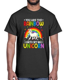 you are the rainbow to my unicorn 562#- unicorn- Cotton Tee