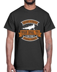you have to stretch your soul to find your potential strength  654#- yoga- Cotton Tee