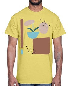 Abstract Shape 189#- art pop art- Cotton Tee