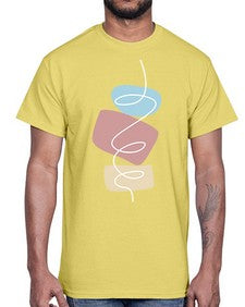Abstract Shape 208#- art pop art- Cotton Tee