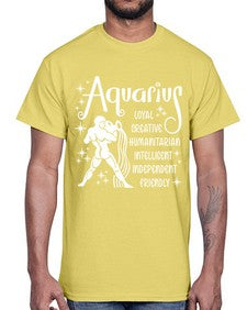 Aquarius 68#- aquarius- Cotton Tee