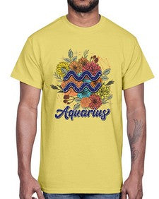 Aquarius 7#- aquarius- Cotton Tee