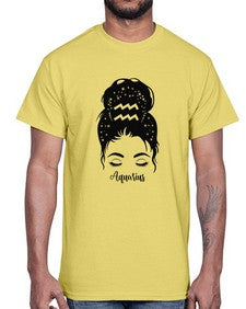 Aquarius Woman- aquarius- Cotton Tee