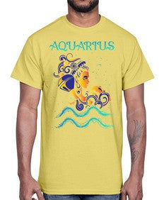 AquariusZodiac 76#- aquarius- Cotton Tee