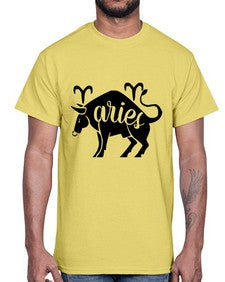 Aries 104#- aries- Cotton Tee
