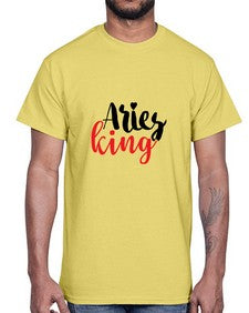 Aries king 96#- aries- Cotton Tee