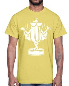 Bat hotdog 11#- cartoon food- Cotton Tee