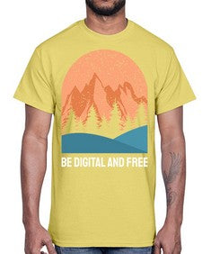 Be Digital and Free 27#- internet- Cotton Tee