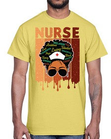 Black Nurse African Melanin Juneteenth 22#- black juneteenth- Cotton Tee