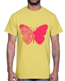 ButterflyMandala 292#- mandala- Cotton Tee