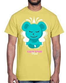 Calm Your Mind 189#- yoga- Cotton Tee