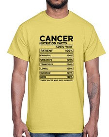 Cancer Nutrition Facts 148#- cancer- Cotton Tee