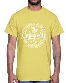 Capricorn 191#- capricorn- Cotton Tee