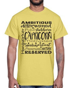 Capricorn 566#- capricorn- Cotton Tee