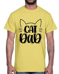 Cat Dad Style 81#- cats- Cotton Tee