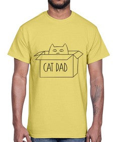 Cat Dad- cats- Cotton Tee