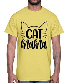 Cat Mama Style 84#- cats- Cotton Tee