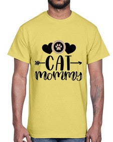 Cat Mommy Style 87#- cats- Cotton Tee