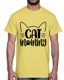 Cat Mommy Style 88#- cats- Cotton Tee