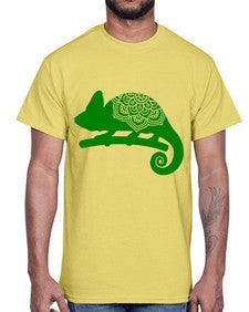 ChameleonMandala 326#- mandala- Cotton Tee