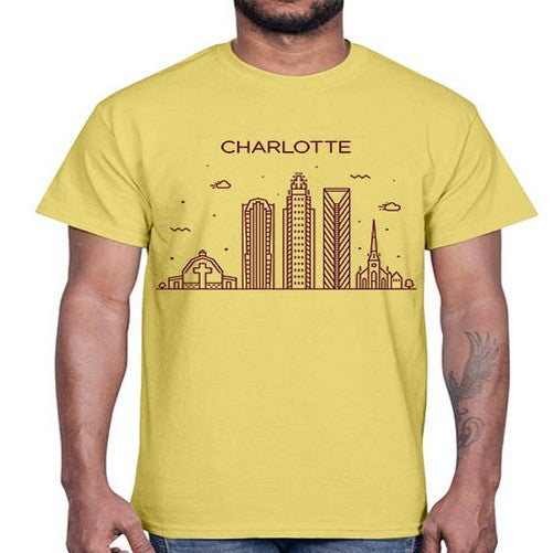 CharlotteNC 558#- cities- Cotton Tee