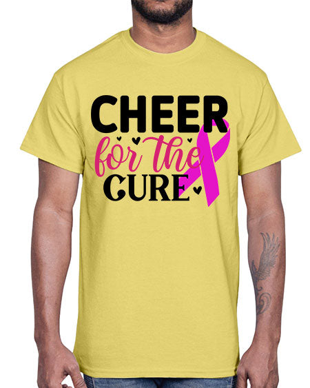 Cheer for the Cure 28#- breast cancer- Cotton Tee