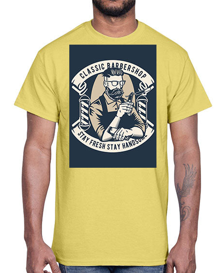 Classic Barber Shop657#- barber- Cotton Tee