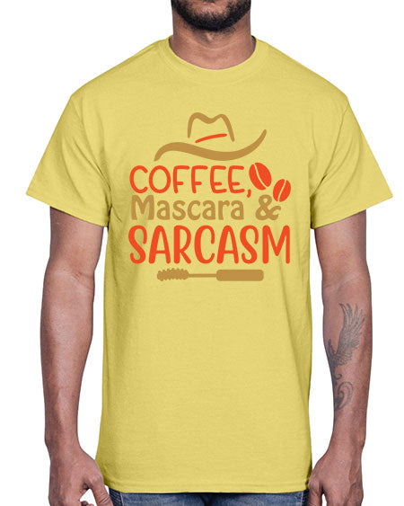 Coffee Mascara Sarcasm 21#-  fashion- Cotton Tee