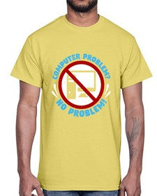 Computer problem no problem 8#- computer- Cotton Tee
