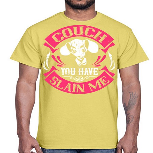 Couch You Have Slain Me Style 3#- dogs- Cotton Tee