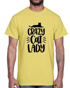 Crazy Cat Lady Style 92#- cats- Cotton Tee