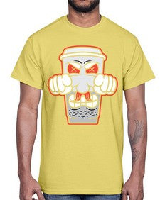 Cup power 78#- cartoon food- Cotton Tee
