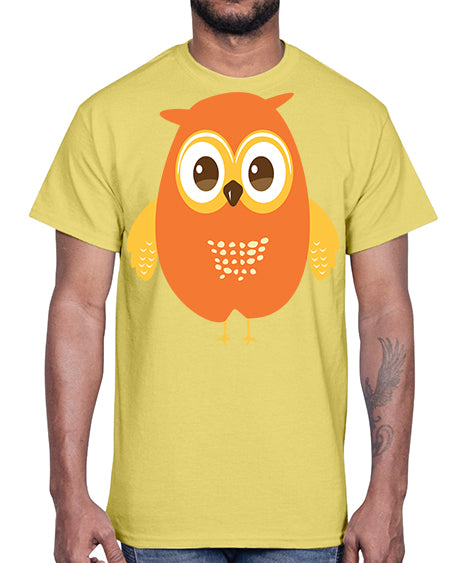 Cute Owl A TurtleRabbit 2#- owl- Cotton Tee