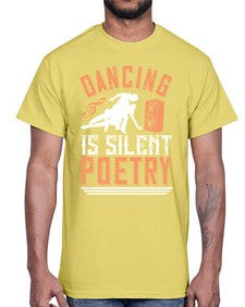 Dancing is silent poetry 19#- dance2- Cotton Tee