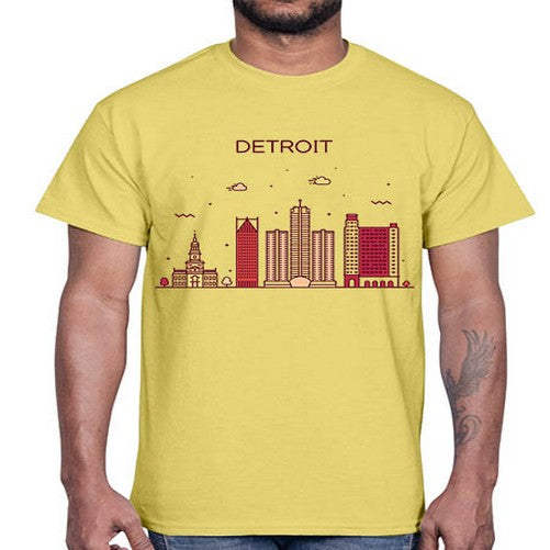 DetroitMI 665#- cities- Cotton Tee