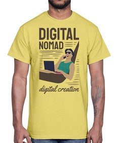Digital Nomad Digital Creation 22#- internet- Cotton Tee