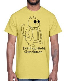Distinguished Gentleman- cats- Cotton Tee