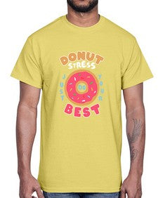 Donut stress 3#- cartoon food- Cotton Tee