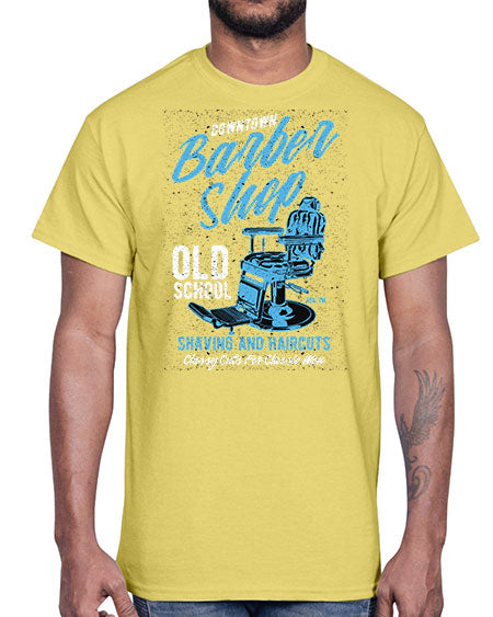 Downtown Barbershop730#- barber- Cotton Tee