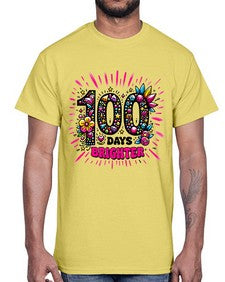Easy one hundred Days of School 44#- one hundred days- Cotton Tee