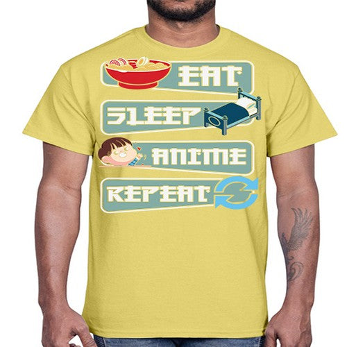 Eat Sleep Anime Repeat Anime Manga 227#- anime- Cotton Tee