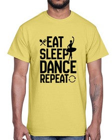 Eat sleep dance repeat 121#- ballet- Cotton Tee