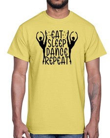 Eat sleep dance repeat 123#- ballet- Cotton Tee