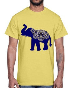 ElephantMandala 414#- mandala- Cotton Tee