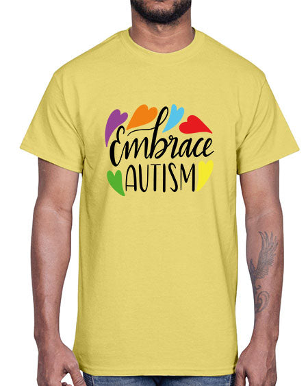 Embrace autism 485#- autism- Cotton Tee