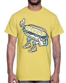 Enjoy bite me 119#- cartoon food- Cotton Tee