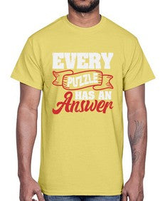 Every puzzle has an answer 11#- video games- Cotton Tee