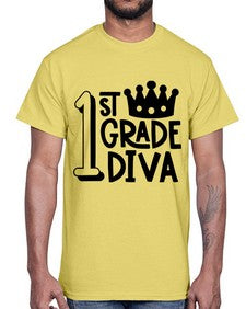 First Grade Diva 127#- first grade- Cotton Tee