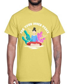 For Your Inner Peace 222#- yoga- Cotton Tee
